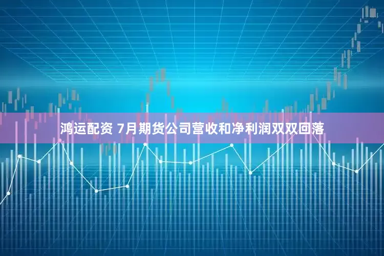鸿运配资 7月期货公司营收和净利润双双回落